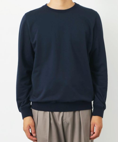 スビンギザコットン　クルーネックスエット 綿100％