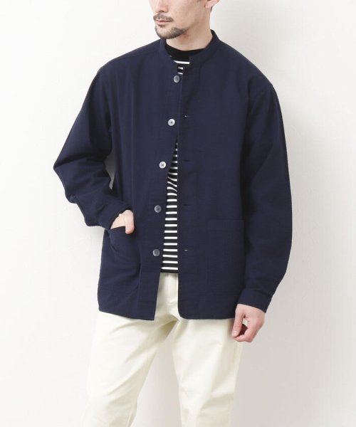 WORK ABOUT(WORK ABOUT)/【WORK ABOUT/ワークアバウト】PLONGEUR JACKET マオカラー スタンドカラー/ダークネイビー