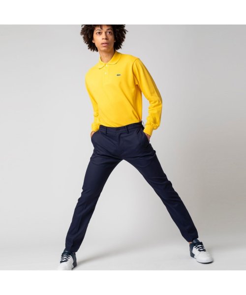 LACOSTE Mens(ラコステ　メンズ)/撥水 オックスフォード ストレッチ センタークリース スラックス/ネイビー