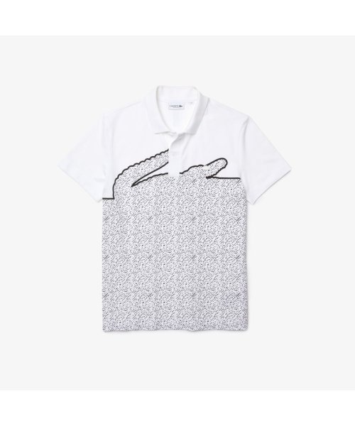 LACOSTE Mens(ラコステ　メンズ)/クロックロゴブロッキングポロシャツ/ホワイト
