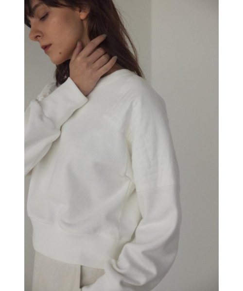 BLACK BY MOUSSY(ブラックバイマウジー)/shoulder pad sweat tops/O/WHT1