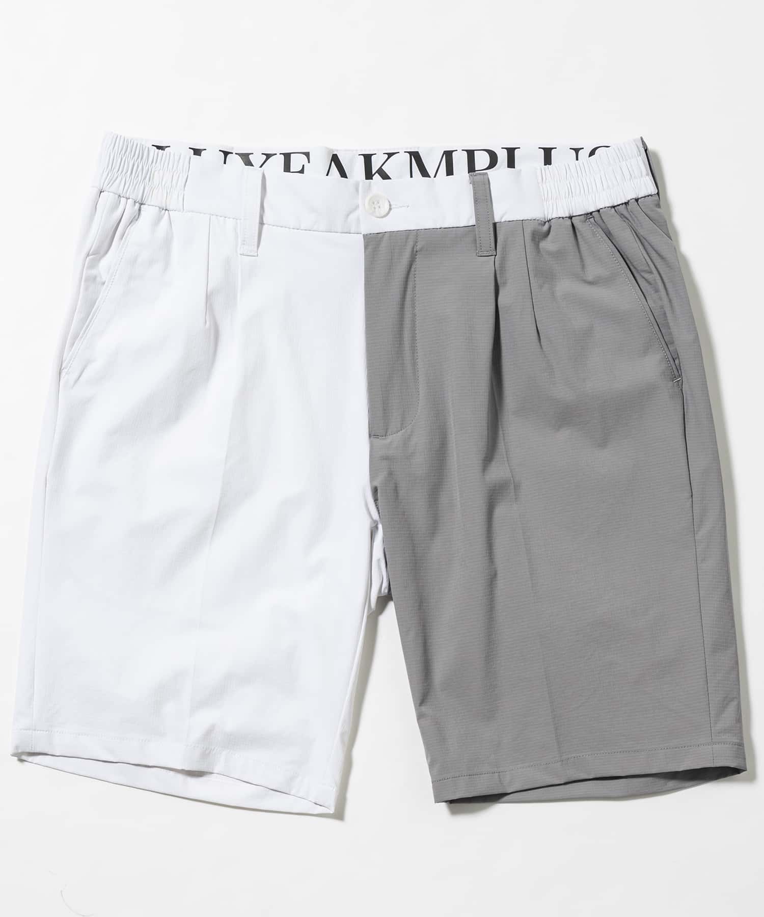 LUXEAKMPLUS(リュクスエイケイエムプラス)バイカラーハーフパンツ