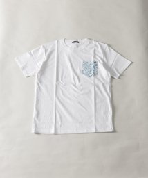 Nylaus(ナイラス)/レギュラーフィット アソートポケットプリント ショートスリーブTシャツ 半袖Tシャツ/ホワイト系1
