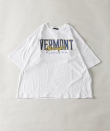 Nylaus(ナイラス)/ビッグシルエット アソートロゴプリント ショートスリーブTシャツ 半袖Tシャツ/ホワイト