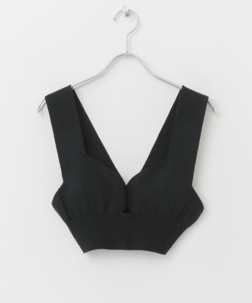 URBAN RESEARCH DOORS(アーバンリサーチドアーズ)/『WEB/一部店舗限定』unfil　organic cotton bra top/BLACK