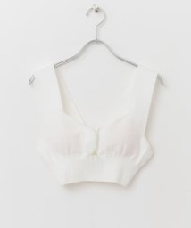 URBAN RESEARCH DOORS(アーバンリサーチドアーズ)/『WEB/一部店舗限定』unfil　organic cotton bra top/WHITE