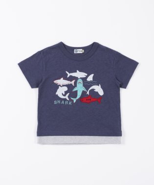 KP BOY/KPBOY(ケーピーボーイ)【日本製】おさかなシルエット天竺半袖Tシャツ(100～130)/505087629