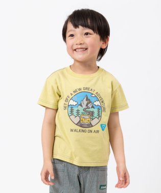 KP BOY/KPBOY(ケーピーボーイ)【日本製】車と山プリントの天竺半袖Tシャツ(100～130)/505087631