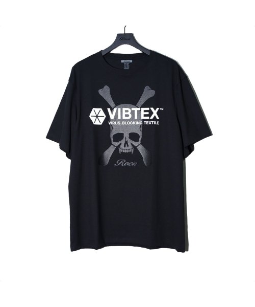 Roen(Roen)/VIBTEX LOGO T/BLACK