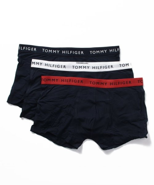 TOMMY HILFIGER(トミーヒルフィガー)/3P ロゴトランクス/ブラック系