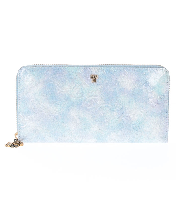 ANNASUI(バッグ) パピヨン ラウンド長財布 ライトブルー F ANNASUI(バッグ) パピヨン ラウンド長財布 ライトブルー F
