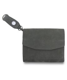 CIE(シー)/CIE シー 財布 二つ折り 小銭入れ コインケース フォウク ミドル ウォレット メンズ レディース 本革 FOLK MIDDLE WALLET ブラック グ/グレー