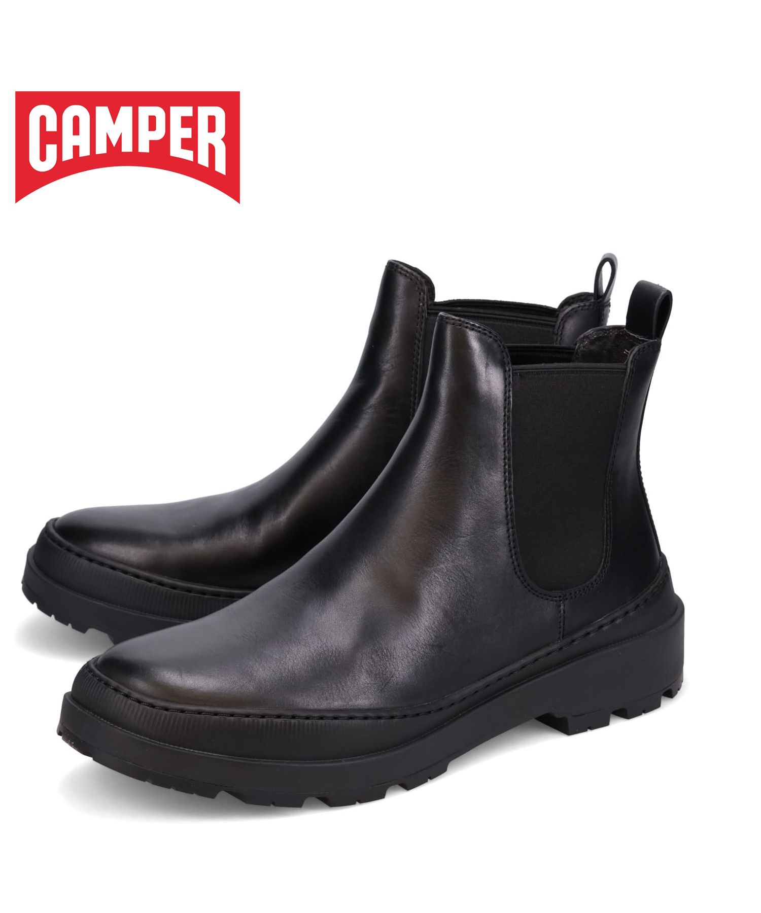 CAMPER　サイドゴアブーツ　ショートブーツ　黒　ブーツ　カンペールコールハーン