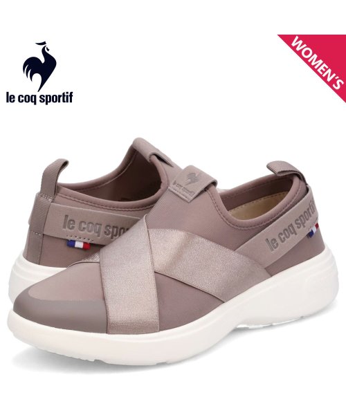 le coq sportif(ルコックスポルティフ)/ルコック スポルティフ le coq sportif スニーカー スリッポン ラ ローヌ レディース LA RHONE グレー QL3VJC06GY/その他