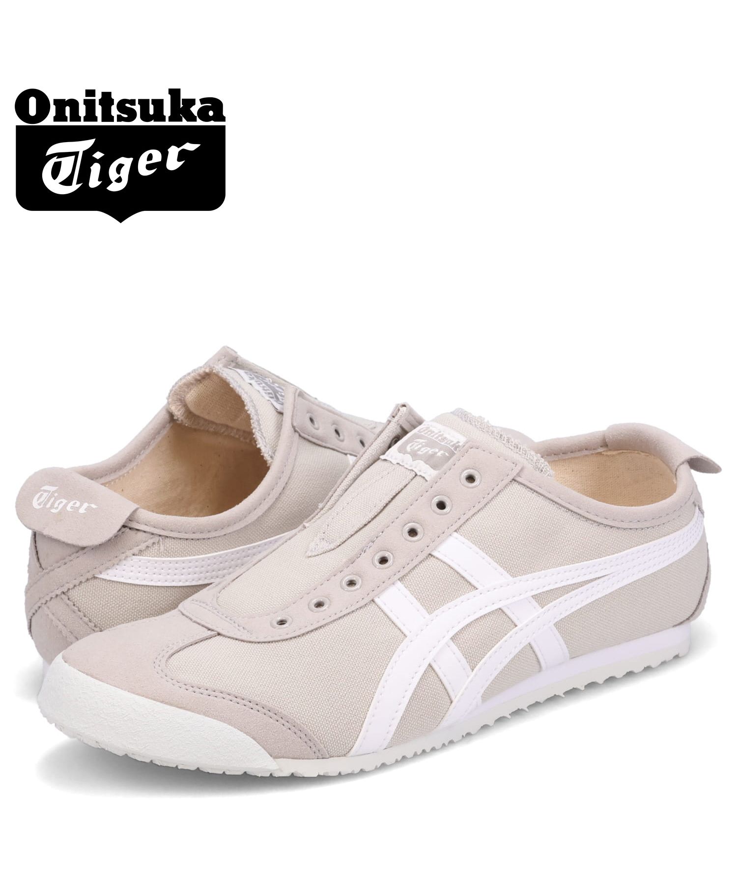 オニツカタイガー Onitsuka Tiger メキシコ 66 スニーカー スリッポン メンズ MEXICO 66 SLIP－ON グレー  1183A360－0