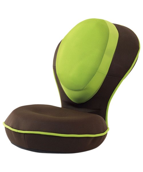 PROIDEA(プロイデア)/プロイデア PROIDEA 座椅子 椅子 コンパクト リクライニング 背筋がGUUUN 美姿勢座椅子 リッチ ブラック ブラウン グリーン 黒/グリーン