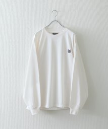 ZIP FIVE(ジップファイブ)/動物刺繍長袖ロンTシャツ/ホワイト系3