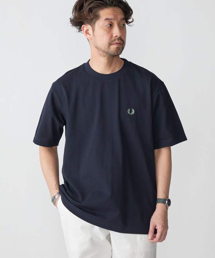 SHIPS別注】FRED PERRY: SOLOTEX（R) 鹿の子 ワンポイント ロゴ T