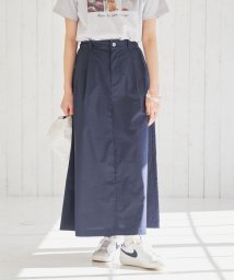 coen(coen)/Dickies（ディッキーズ）別注コットンダンプフレアスカート（WEB限定カラー）/NAVY