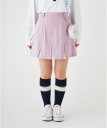 Samantha GOLF(サマンサゴルフ)/ボールポーチ付きツイルタックスカート/ピンク