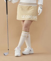 le coq sportif GOLF (ルコックスポルティフ（ゴルフ）)/ラテカラーロゴスカート (吸汗/ストレッチ/UV CUT(UPF50+)【アウトレット】/ベージュ