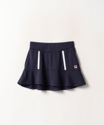 FILA（ZETT Ladies）(フィラ（ゼット　レディース）)/【テニス】ヨーク切替 スコート 無地 スポーツウェア レディース/ネイビー