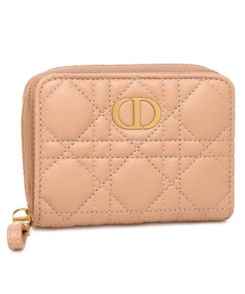Dior(ディオール)/クリスチャンディオール 二つ折り財布 カナージュ ミニ財布 ベージュ レディース Christian Dior S5032 UWHC 49PU/その他
