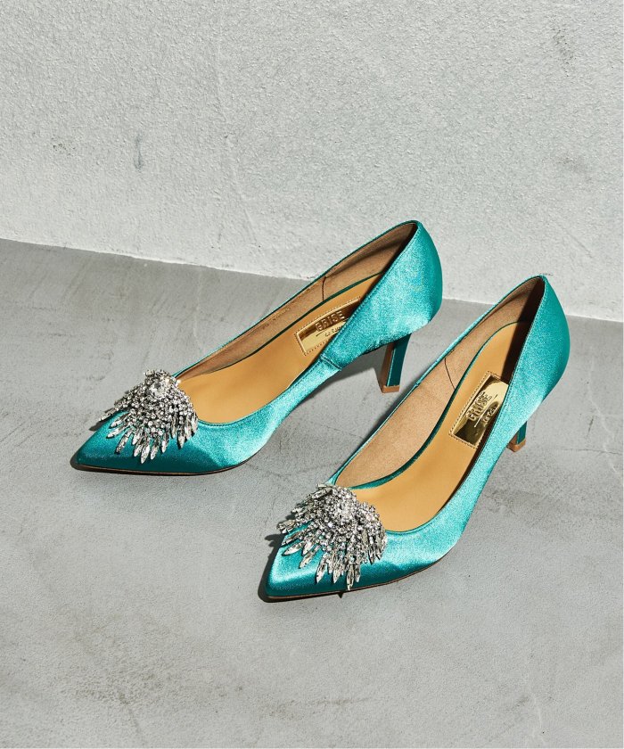 セール】GRISE 8cmポインテッドビジューパンプス(505194255) | ル