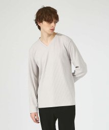 5351POURLESHOMMES(5351POURLESHOMMES)/【定番人気】メイストレッチリブ 長袖Tシャツ/ライトグレー