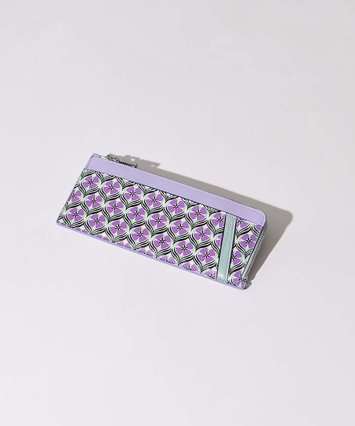 LOWELLThings Reles/配色長財布 ラベンダー F LOWELLThings Reles/配色長財布 ラベンダー F