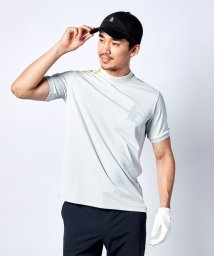 Munsingwear(マンシングウェア)/神白&KEEP CLEAN&SUNSCREENモックネック半袖シャツ(UV CUT(UPF50)/防汚※落ちやすい/吸汗速乾)【アウトレッ/グレー