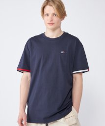 TOMMY JEANS(トミージーンズ)/リラックスフラッグカフTシャツ/ネイビー 