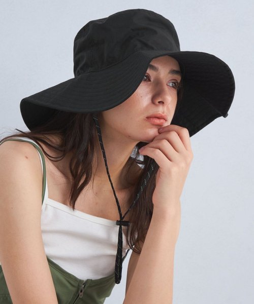 green label relaxing(グリーンレーベルリラクシング)/【別注/WEB限定】＜NEW ERA＞ワイドブリム ハット2 － 撥水 －/BLACK