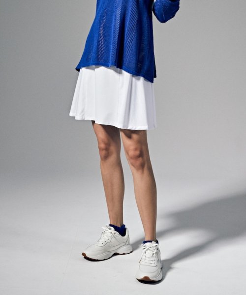 Munsingwear(マンシングウェア)/フレアスカート(42cm丈)【アウトレット】/ホワイト