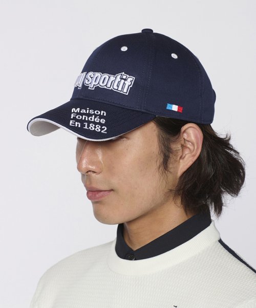 le coq sportif GOLF (ルコックスポルティフ（ゴルフ）)/定番ロゴキャップ (UVケア(UPF50)/ネイビー