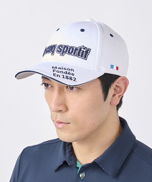 le coq sportif GOLF (ルコックスポルティフ（ゴルフ）)/定番ロゴキャップ (UVケア(UPF50)/ホワイト