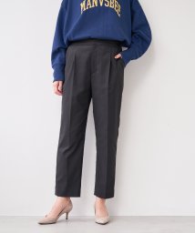 MICA&DEAL(マイカアンドディール)/one tuck pants/BLACK