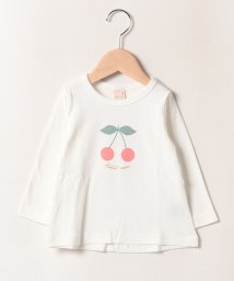 petit main(プティマイン)/【プティプラ】GIRLS長袖Tシャツ/オフホワイト