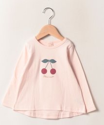 petit main(プティマイン)/【プティプラ】GIRLS長袖Tシャツ/ライトピンク