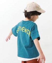 devirock(デビロック)/バックロゴプリント 半袖Tシャツ VIVID 子供服 キッズ 男の子 女の子 トップス 半袖Tシャツ Tシャツ /ブルー