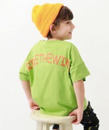 devirock(デビロック)/バックロゴプリント 半袖Tシャツ VIVID 子供服 キッズ 男の子 女の子 トップス 半袖Tシャツ Tシャツ /ライトグリーン