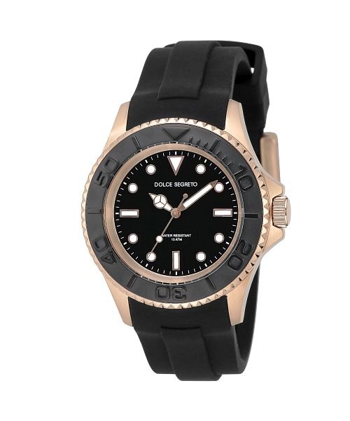 DOLCE SEGRETO(ドルチェセグレート)/DOLCESEGRETO(ドルチェセグレート) YM420 YM420PG－BK メンズ ブラック クォーツ 腕時計/ブラック