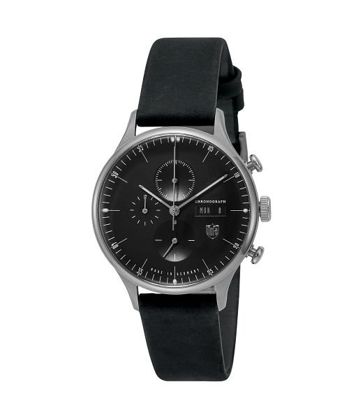 DUFA(ドゥッファ)/DUFA(ドゥッファ) ファン・デル・ローエ・バルセロナ・クロノ DF－9021－J1 メンズ ブラック クォーツ 腕時計/ブラック