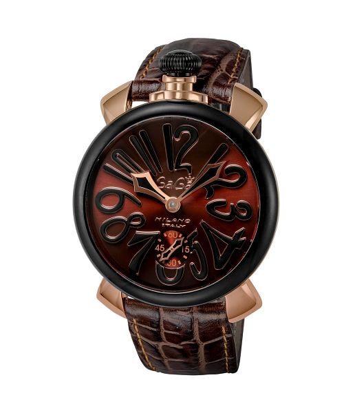 GaGaMILAN(ガガミラノ) MANUALE48MM 5014.02S－BRW メンズ ブラウン 手巻キ 腕時計