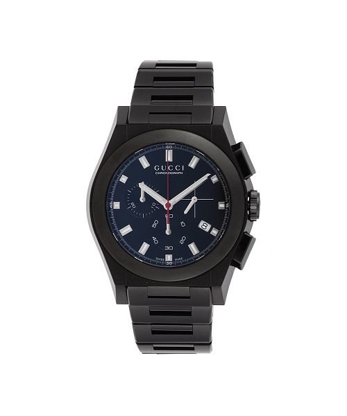 GUCCI(グッチ)/GUCCI(グッチ) パンテオン YA115237 メンズ ブラック クォーツ 腕時計/ブラック