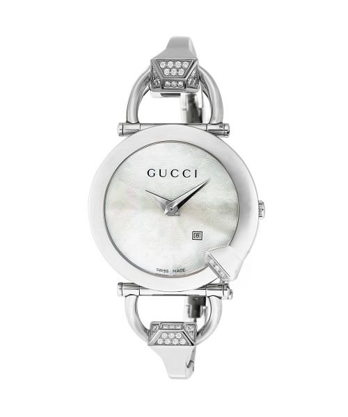 GUCCI(グッチ)/GUCCI(グッチ) キオド YA122506 レディース ホワイトパール クォーツ 腕時計/ホワイトパール