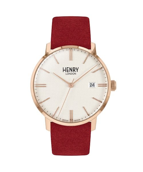 HENRY LONDON(ヘンリーロンドン)/HENRYLONDON(ヘンリーロンドン) REGENCYSUEDE HL40－S－0352 メンズ ホワイト クォーツ 腕時計/ホワイト