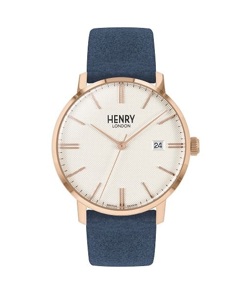 HENRY LONDON(ヘンリーロンドン)/HENRYLONDON(ヘンリーロンドン) REGENCYSUEDE HL40－S－0358 メンズ ホワイト クォーツ 腕時計/ホワイト