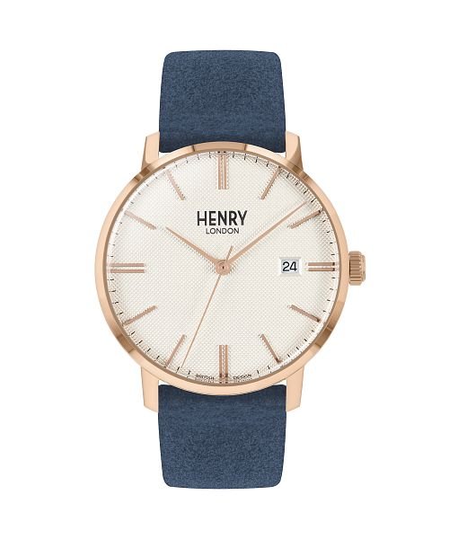 HENRYLONDON(ヘンリーロンドン) REGENCYSUEDE HL40－S－0358 メンズ ホワイト クォーツ 腕時計 REGENCYSUEDE ホワイト クォーツ