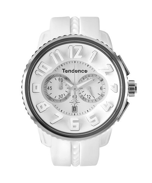 Tendence(テンデンス)/TENDENCE(テンデンス) ガリバーラウンドクロノ TG036013 ユニセックス ホワイト クォーツ 腕時計/ホワイト